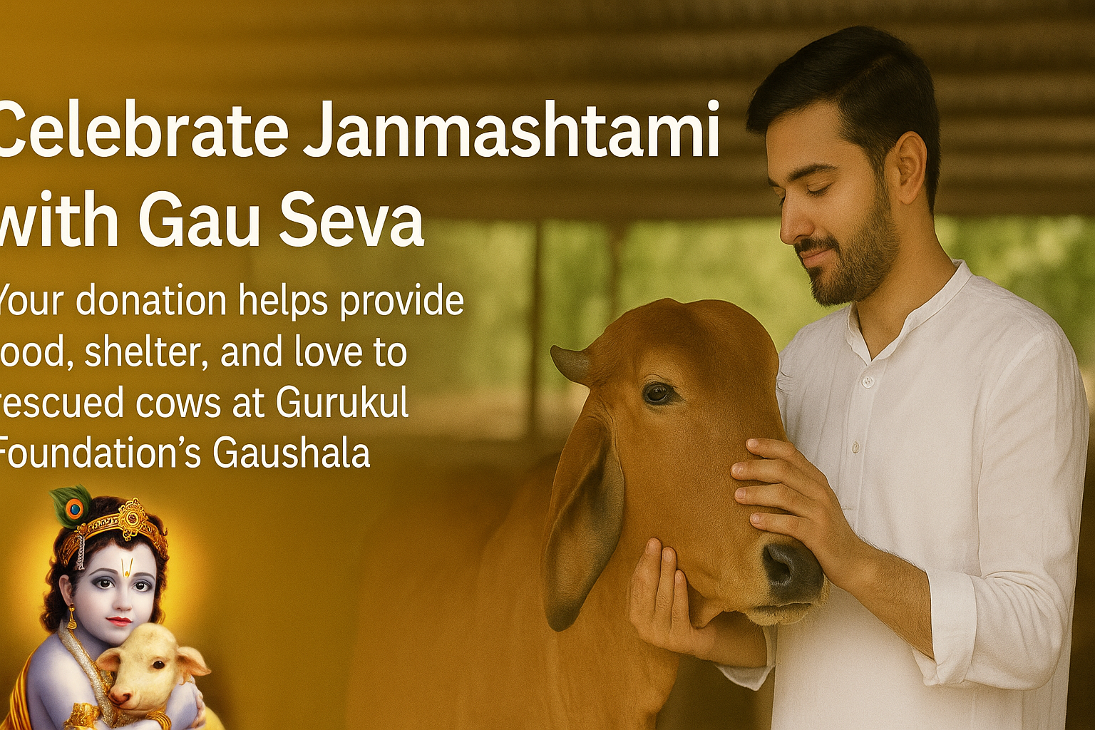 Gau Seva Donation Drive for Janmashtami