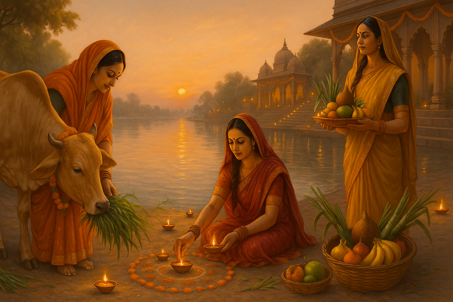 Chhath Puja Gau Mata Daan