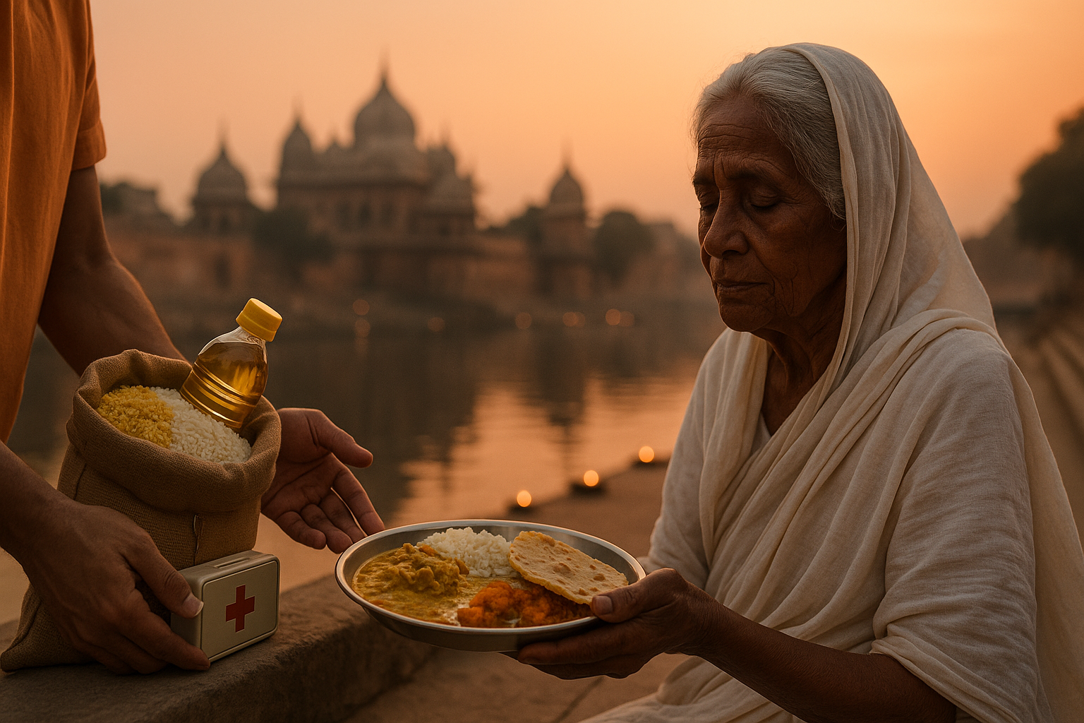 Relief & Dignity Support for Old Widow Mothers in Vrindavan and Mathura