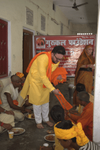 “Annadaan Seva” for Sadhu-Sant-Mahatama by Gurukul Foundation at Ayodhya on the Auspicious Occasion of Guru Purnima.