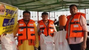 “Vrindavan Flood Relief Drive” by Gurukul Foundation