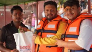 “Vrindavan Flood Relief Drive” by Gurukul Foundation