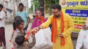 “Vrindavan Flood Relief Drive” by Gurukul Foundation