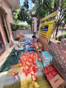 “Vrindavan Flood Relief Drive” by Gurukul Foundation