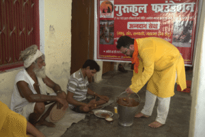 “Annadaan Seva” for Sadhu-Sant-Mahatama by Gurukul Foundation at Ayodhya on the Auspicious Occasion of Guru Purnima.