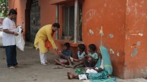 “Vrindavan Flood Relief Drive” by Gurukul Foundation