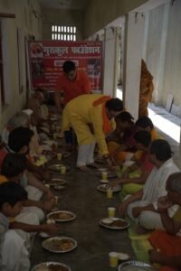 “Annadaan Seva” for Sadhu-Sant-Mahatama by Gurukul Foundation at Ayodhya on the Auspicious Occasion of Guru Purnima.