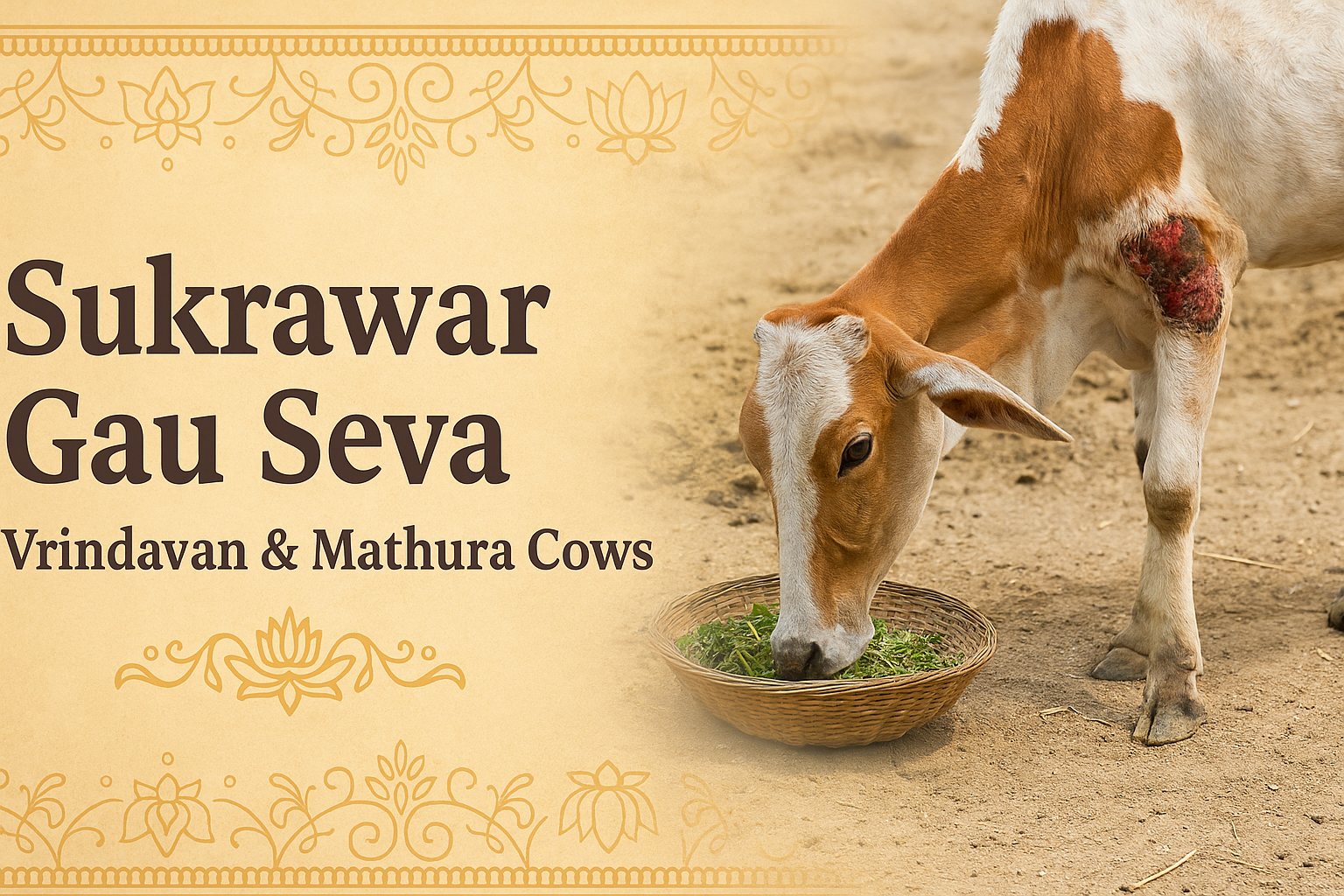 Sukrawar Gau Seva – Vrindavan & Mathura Cows