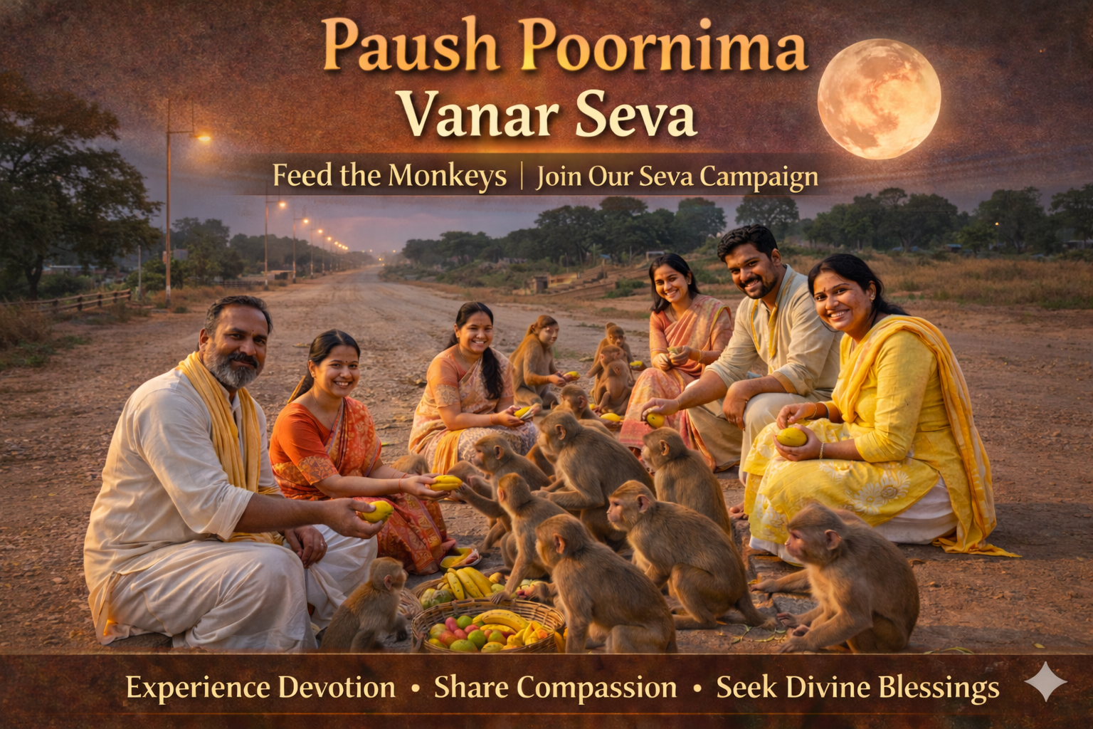 Sacred Full Moon Compassion: Vanar Seva