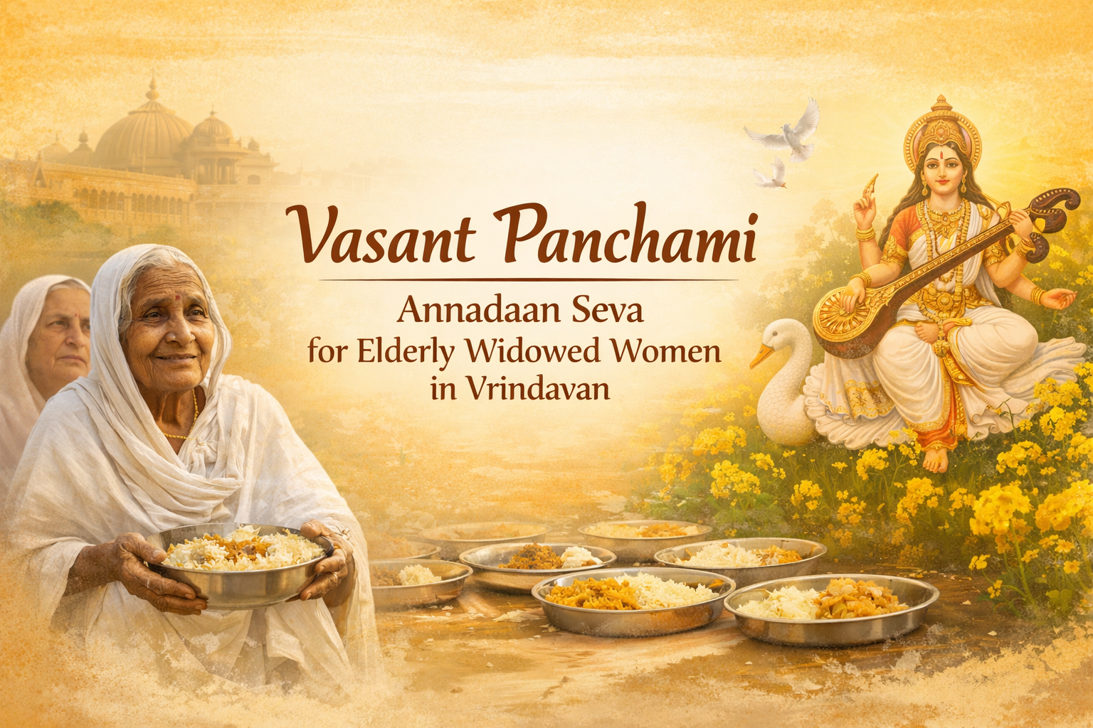 Vasant Panchami Annadaan Seva for Widowed Women