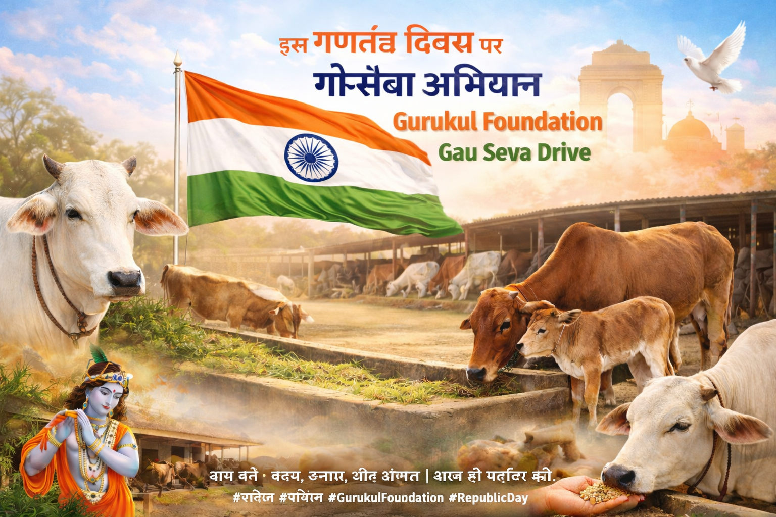 Republic Day Gau Seva Drive