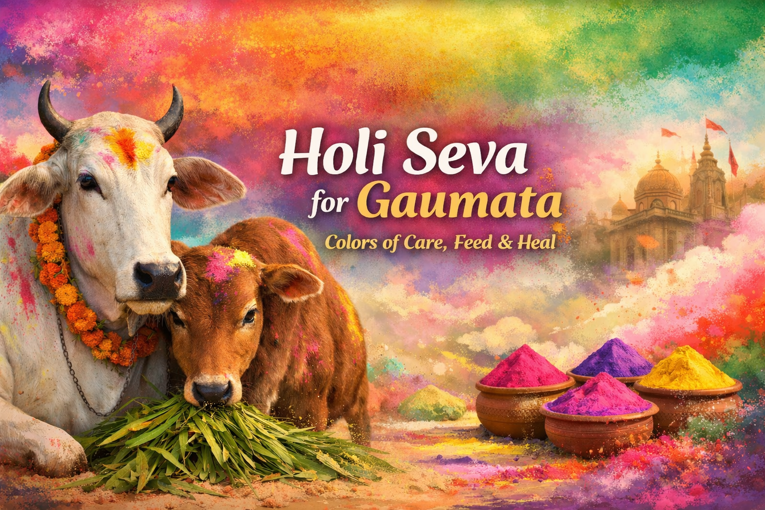 Holi Seva for Gaumata – Colors of Care, Feed and Heal