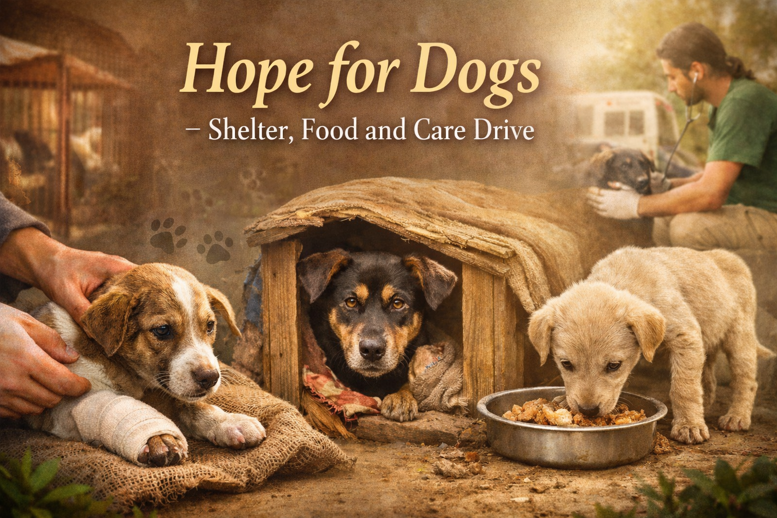 Hope for Dogs – Shelter , food and Care Drive