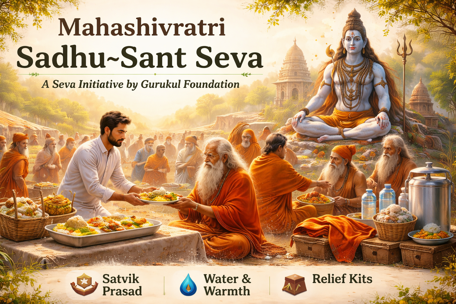 Mahashivratri Seva • Sadhu–Sant Support