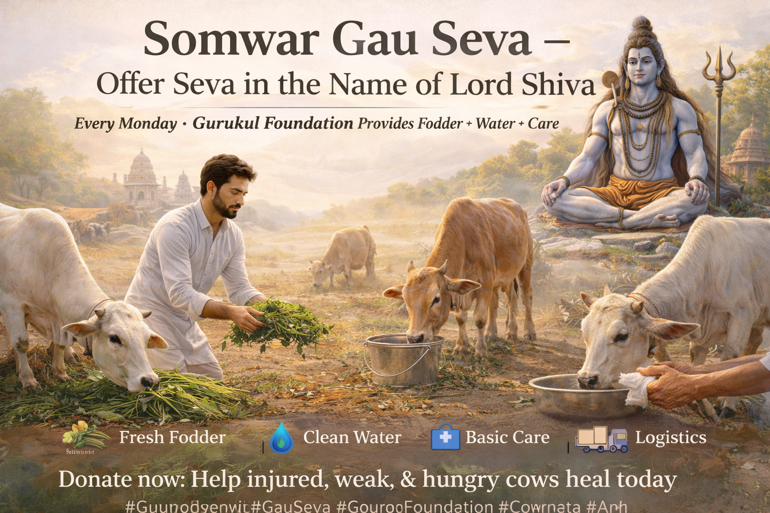 Somwar Shiv Ji Ke Naam Gau Seva (Every Monday)