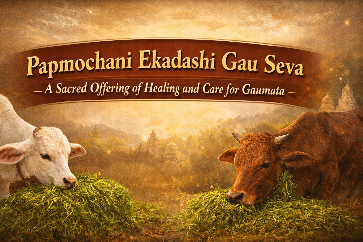 Papmochani Ekadashi Gau Seva: A Sacred Offering of Healing and Care for Gaumata