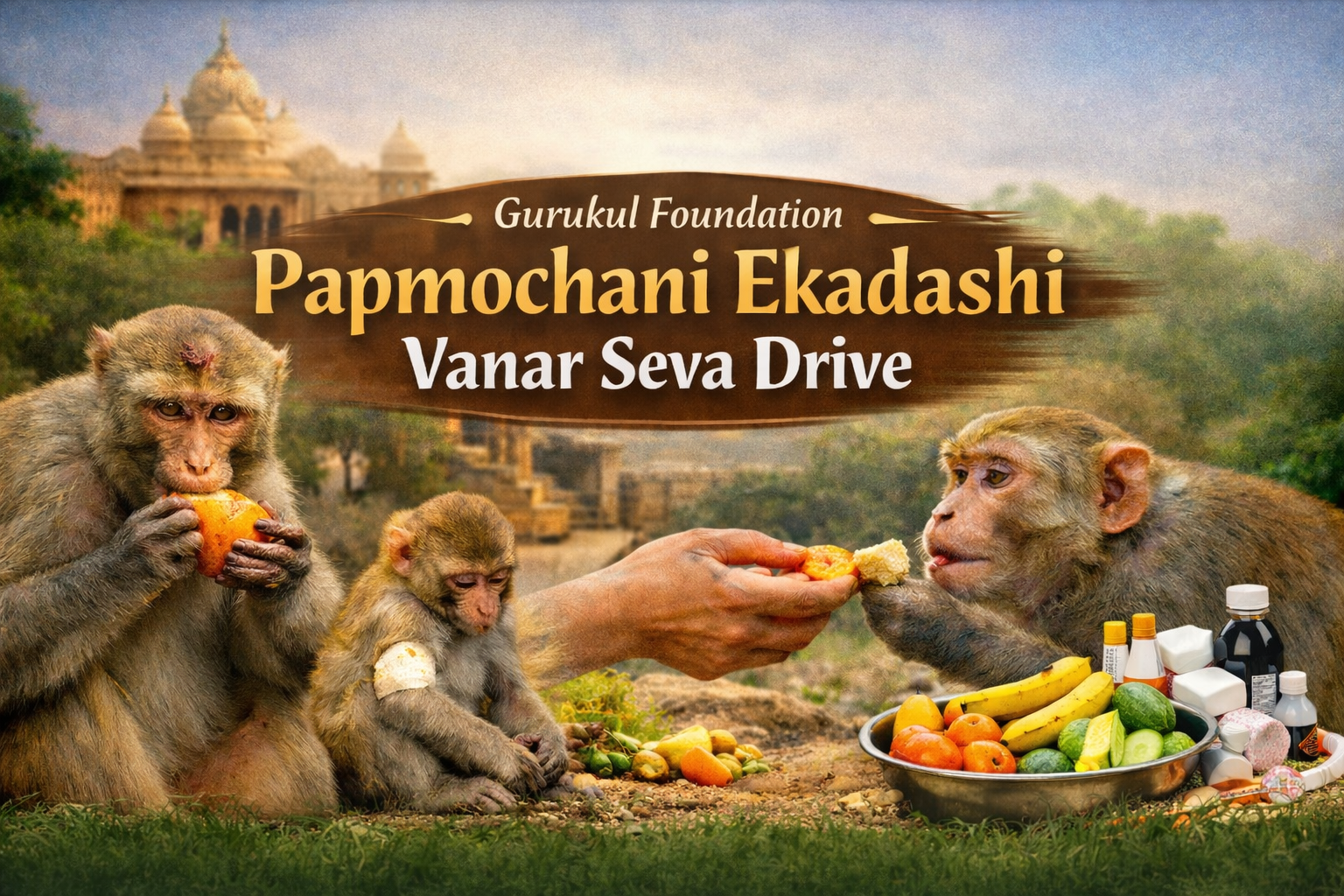 Papmochani Ekadashi Vanar Seva