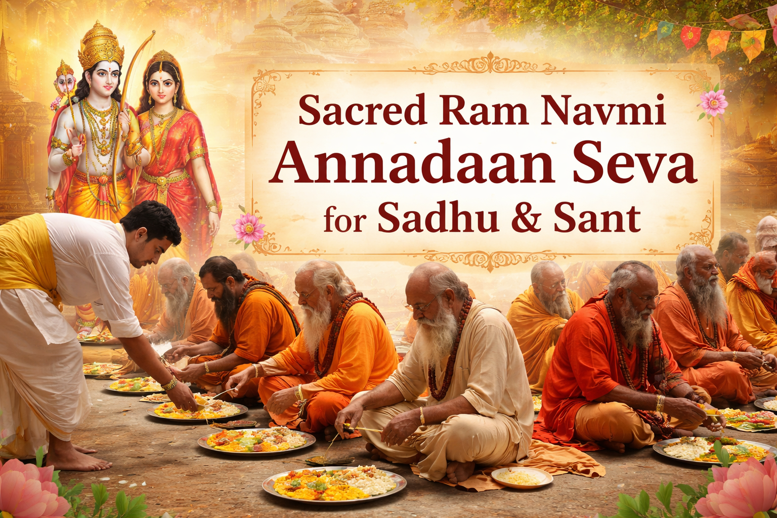 Sacred Ram Navmi Annadaan Seva for Sadhu and Sant