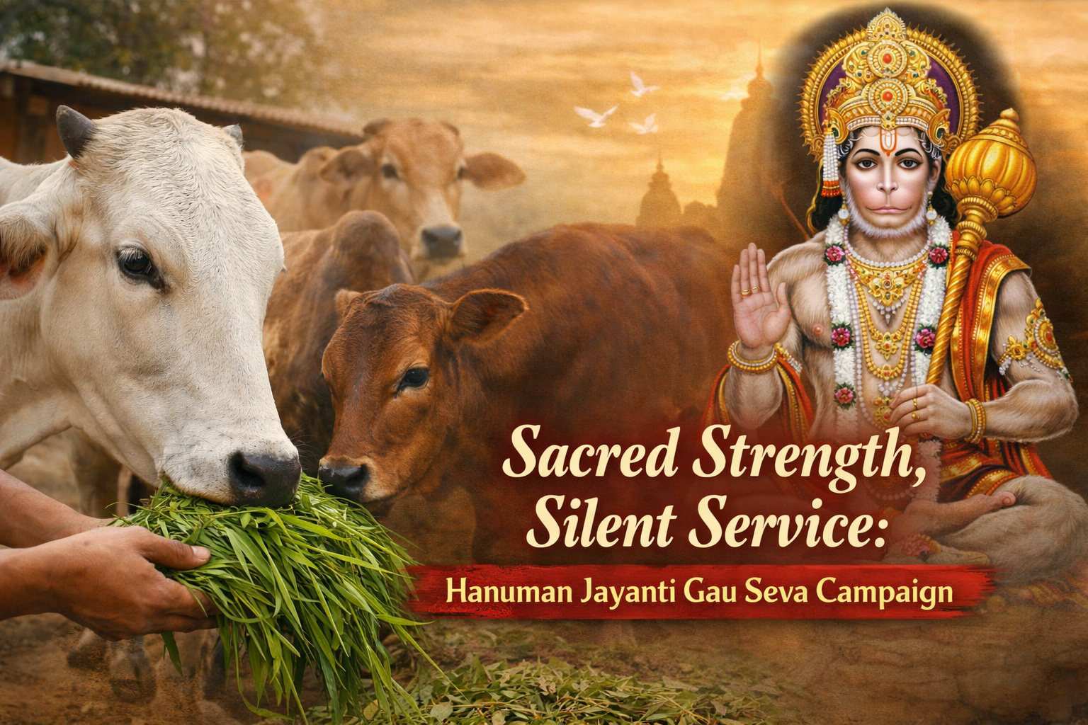 Sacred Strength, Silent Service: Hanuman Jayanti Gau Seva
