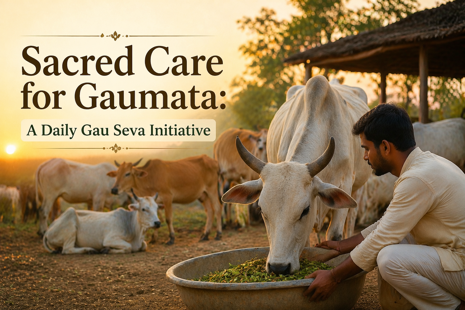 Sacred Care for Gaumata: A Daily Gau Seva Initiative