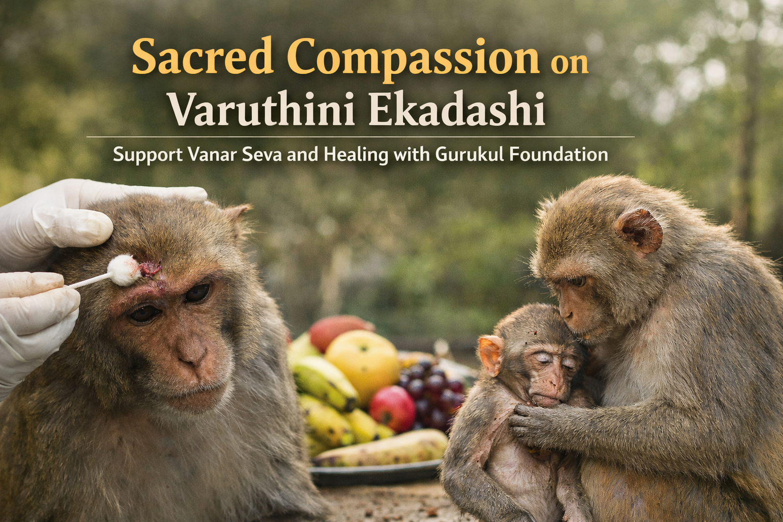 Varuthini Ekadashi Vanar Seva Support Vanar Seva and Healing