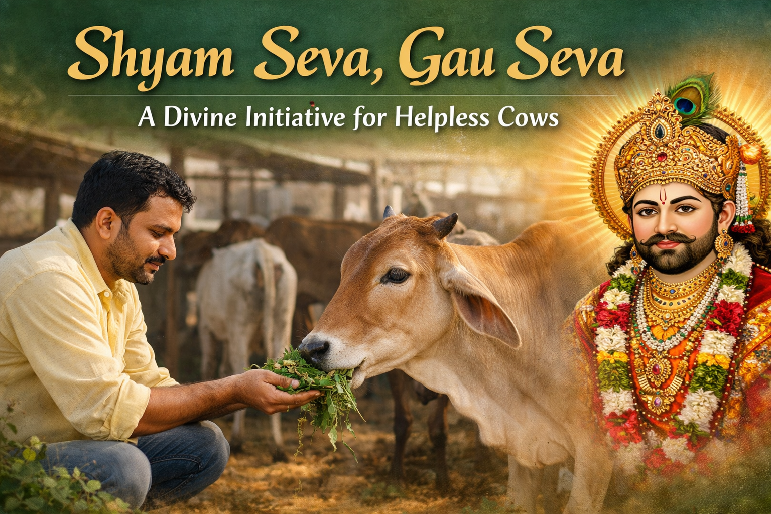 Shyam Seva, Gau Seva: A Divine Initiative for Helpless Cows