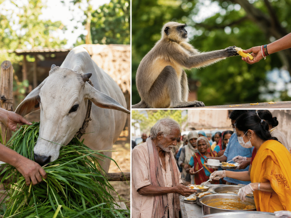 Helping Cows, Monkeys, and Hungry People