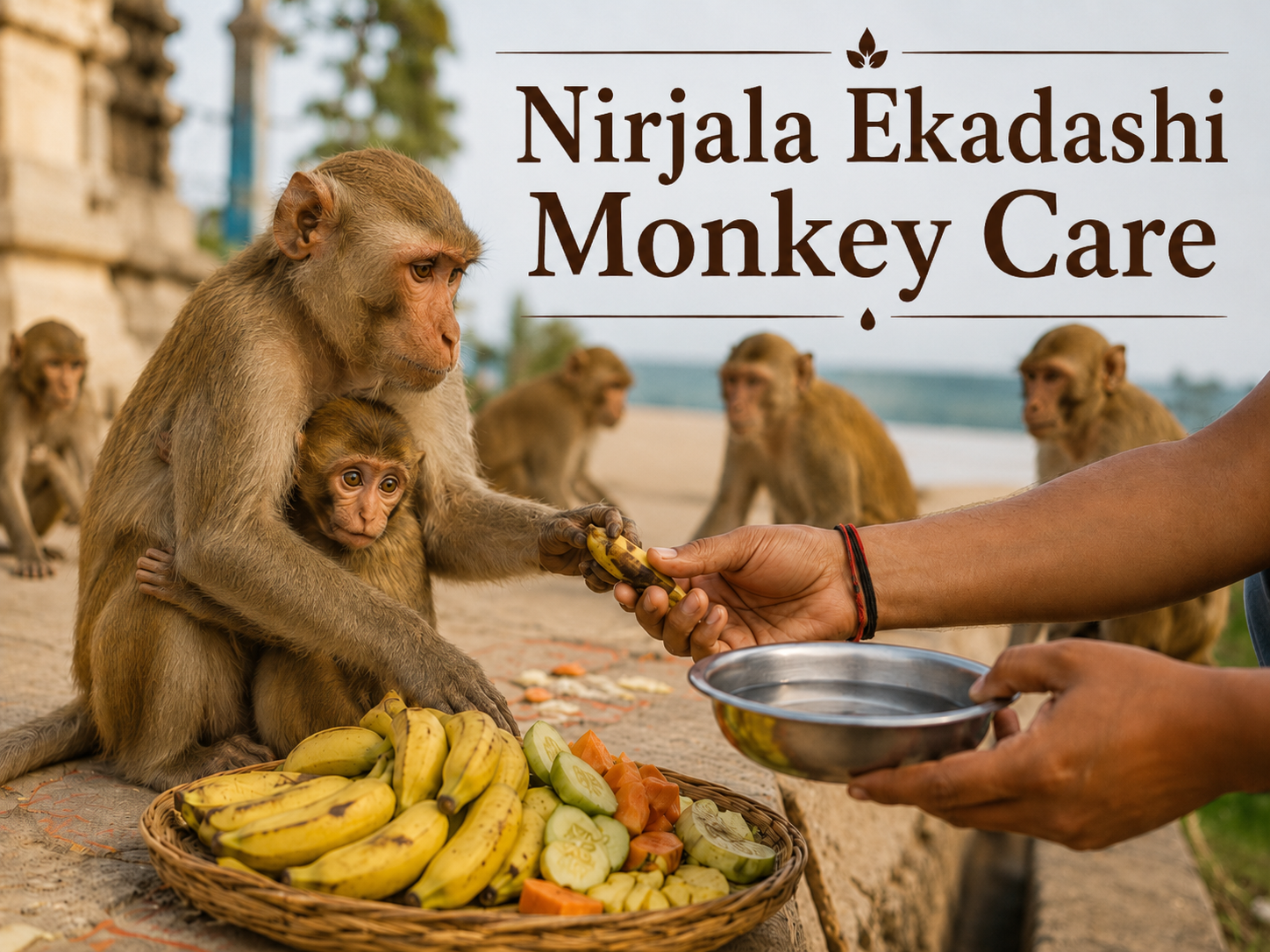 Nirjala Ekadashi Monkey Care