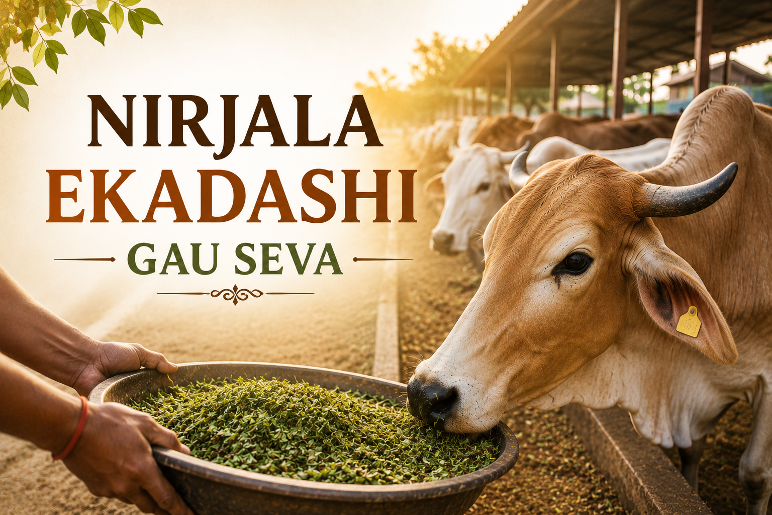 Nirjala Ekadashi Gau Seva