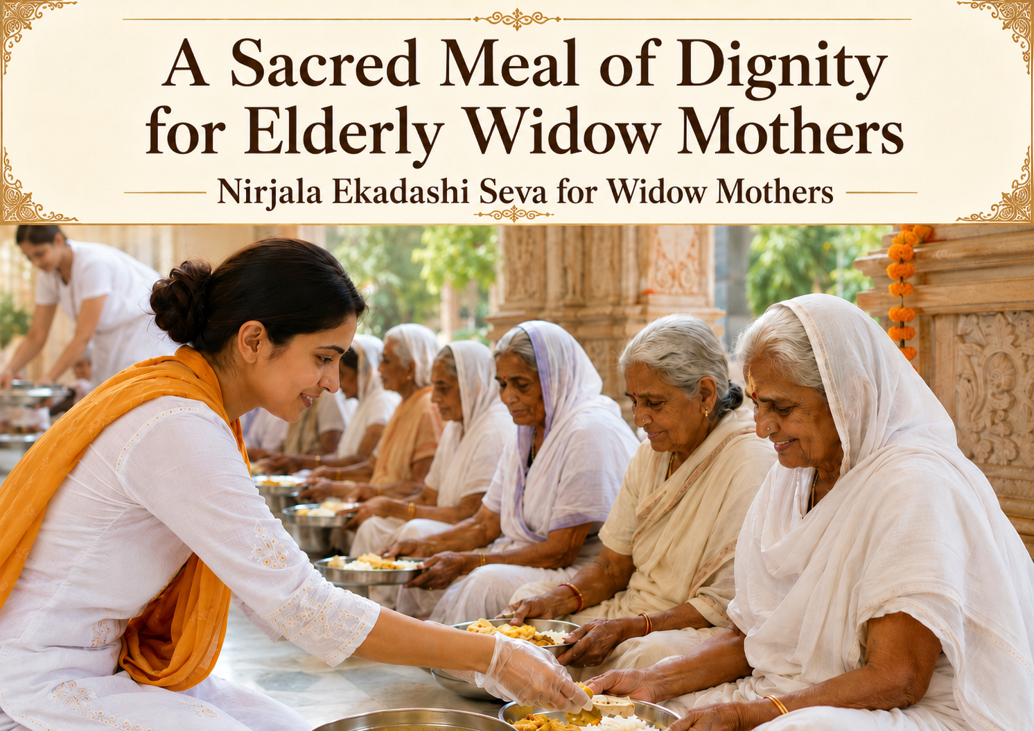 Nirjala Ekadashi Seva for Widow Mothers