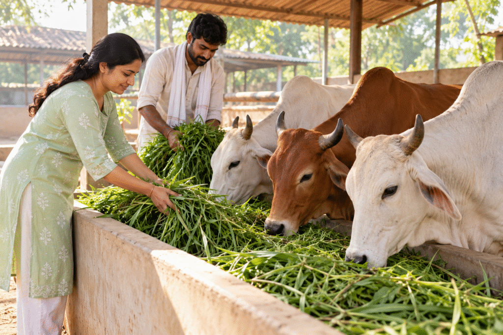 Monthly Donations for Gau Seva and Annadaan